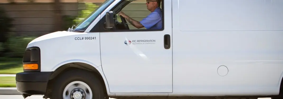 KIC Refrigeration service vehicle serving Pinole area